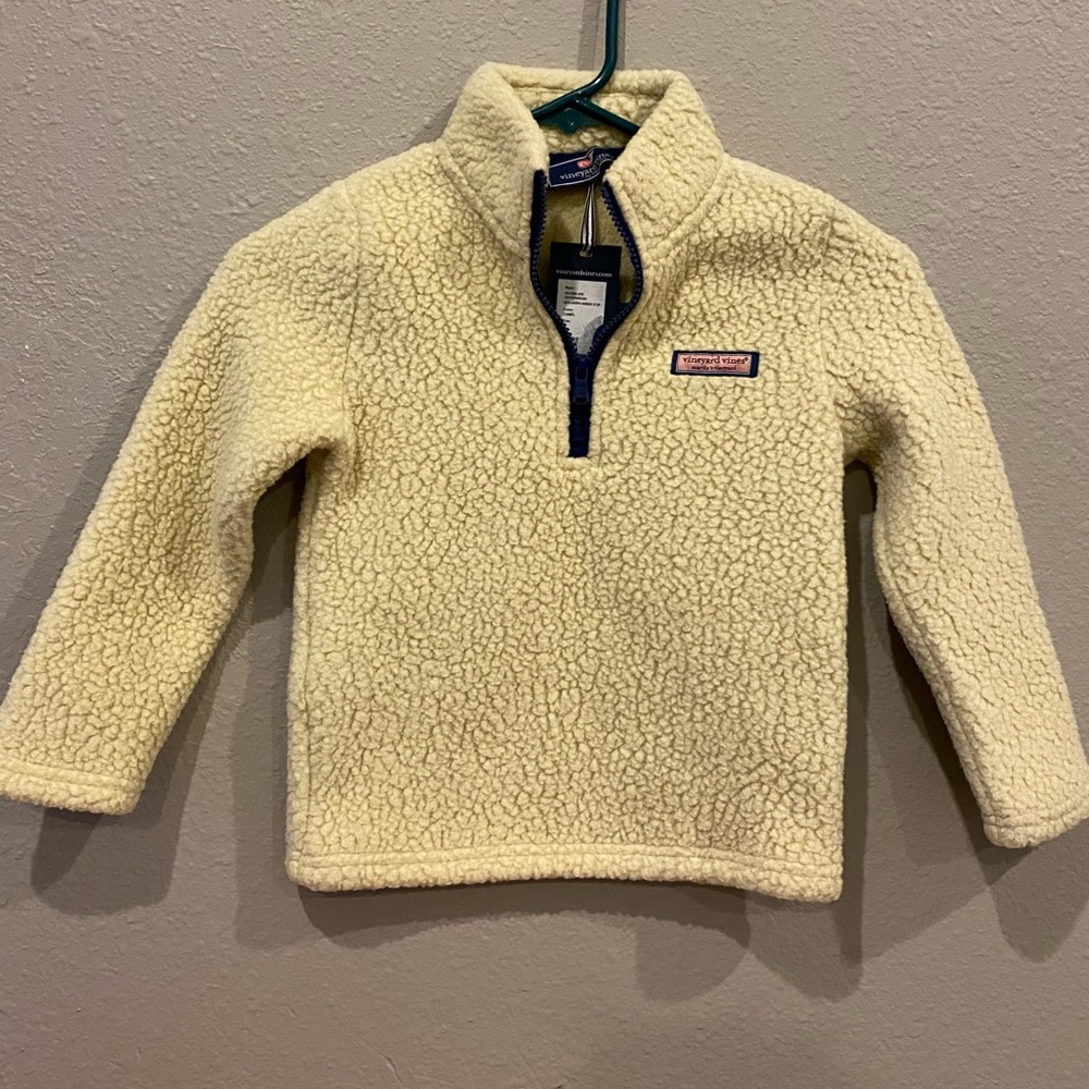 Vineyard Vines Boys Pullover Sherpa Sweater NWT